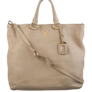 Prada Vitello Daino Convertible Tote Bag